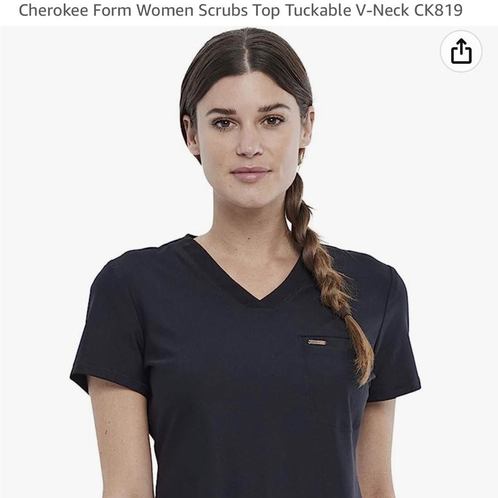 Cherokee Form Scrub Top